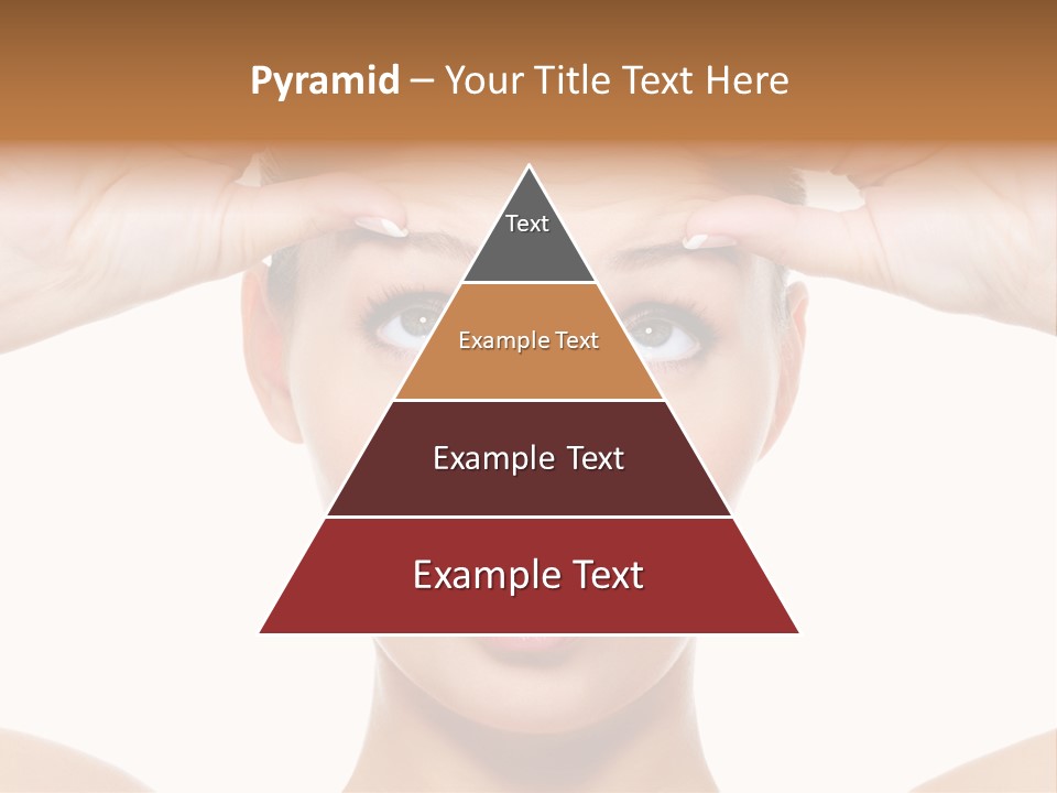 A Woman Holding Her Head With Her Hands PowerPoint Template