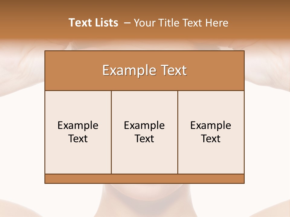 A Woman Holding Her Head With Her Hands PowerPoint Template