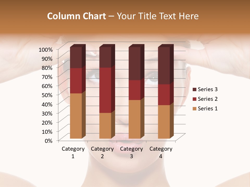 A Woman Holding Her Head With Her Hands PowerPoint Template