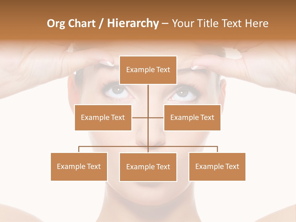 A Woman Holding Her Head With Her Hands PowerPoint Template