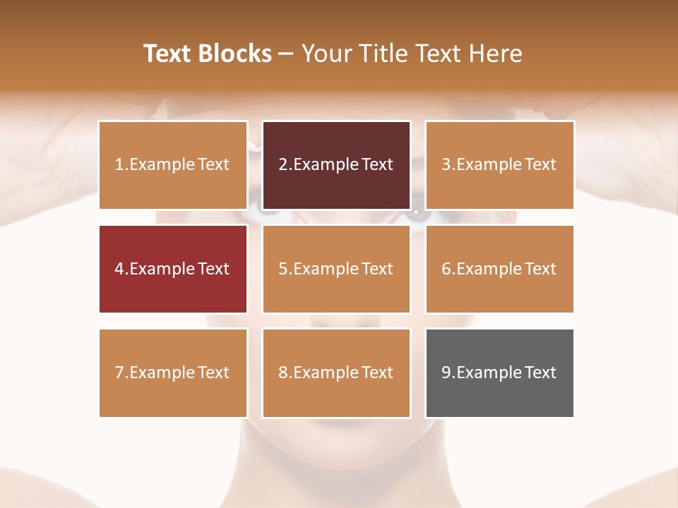 A Woman Holding Her Head With Her Hands PowerPoint Template