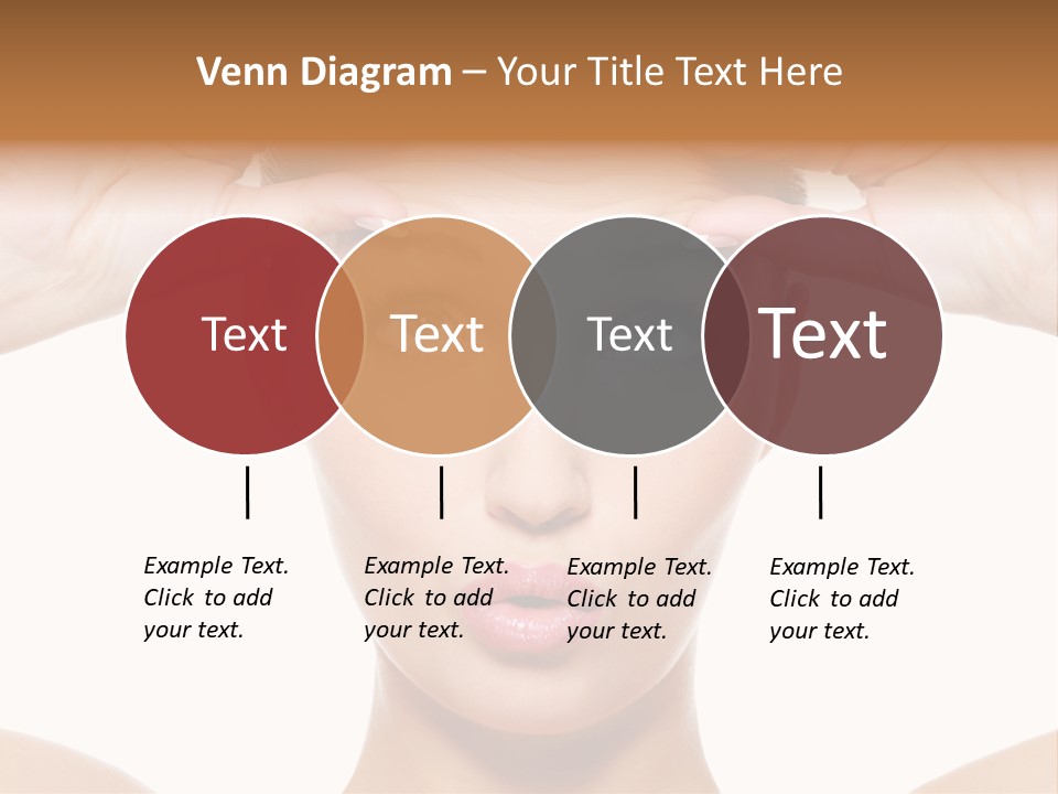 A Woman Holding Her Head With Her Hands PowerPoint Template