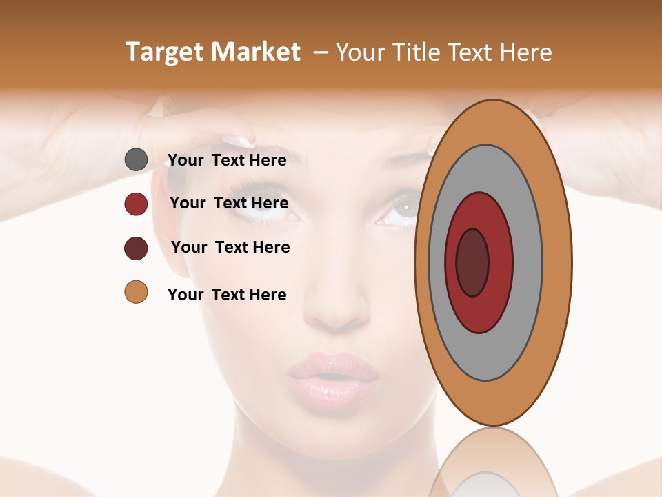 A Woman Holding Her Head With Her Hands PowerPoint Template