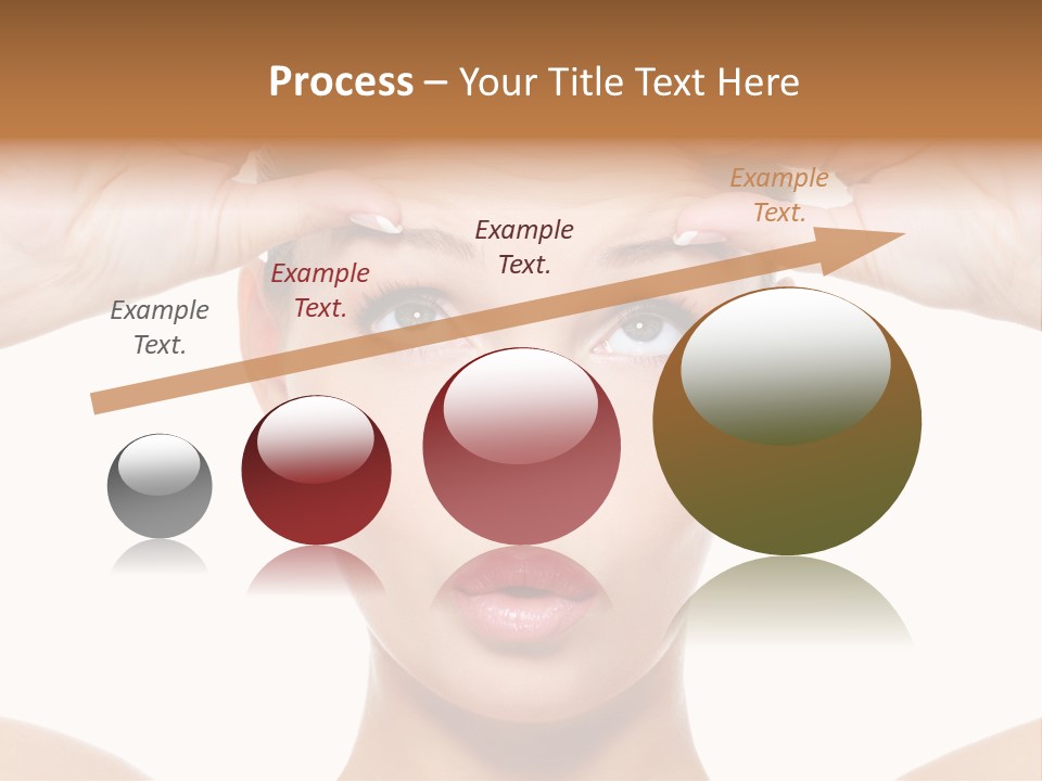 A Woman Holding Her Head With Her Hands PowerPoint Template