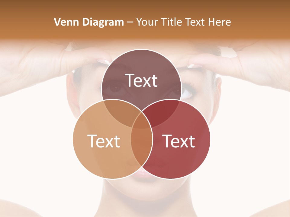 A Woman Holding Her Head With Her Hands PowerPoint Template