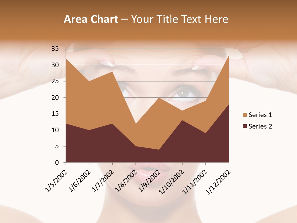 A Woman Holding Her Head With Her Hands PowerPoint Template