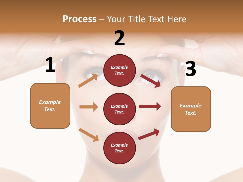 A Woman Holding Her Head With Her Hands PowerPoint Template