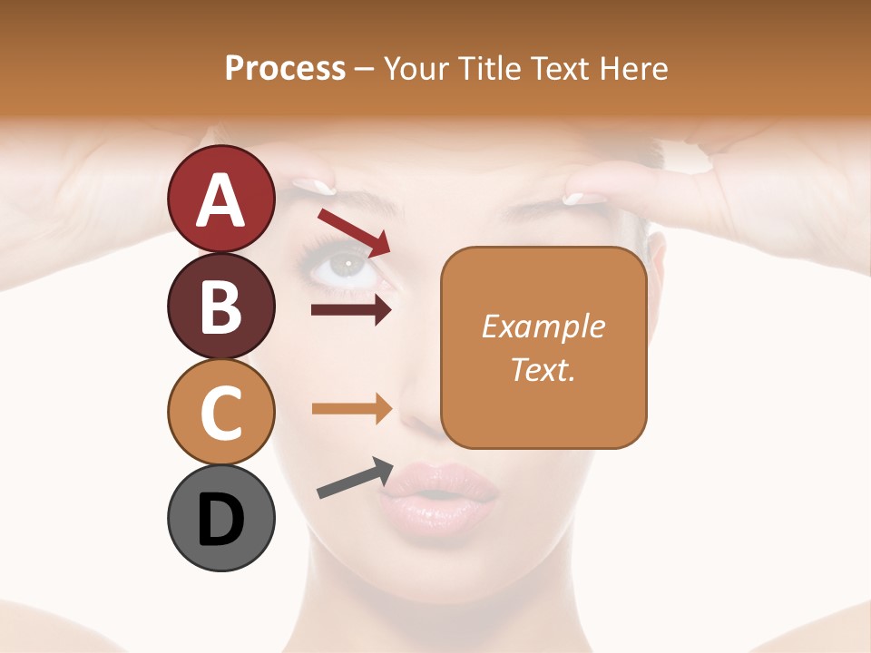 A Woman Holding Her Head With Her Hands PowerPoint Template