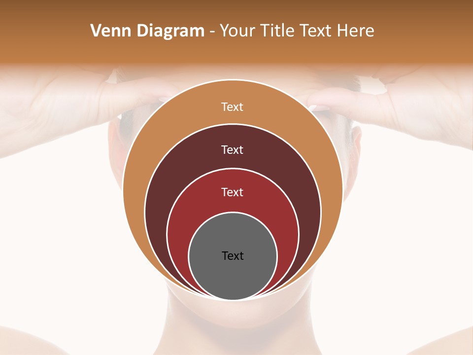A Woman Holding Her Head With Her Hands PowerPoint Template