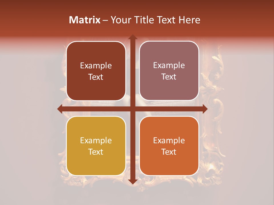 A Woman Sitting On A Couch In Front Of A Mirror PowerPoint Template