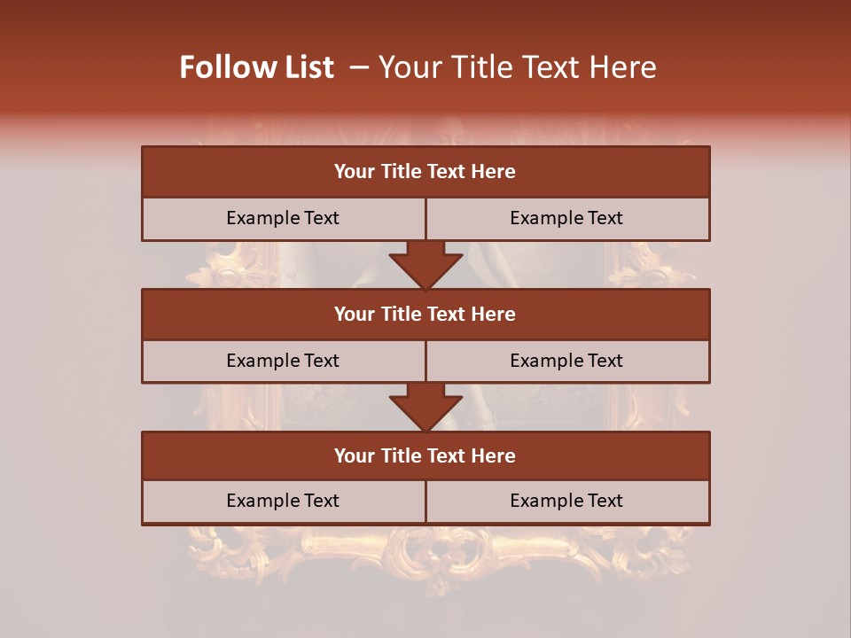 A Woman Sitting On A Couch In Front Of A Mirror PowerPoint Template