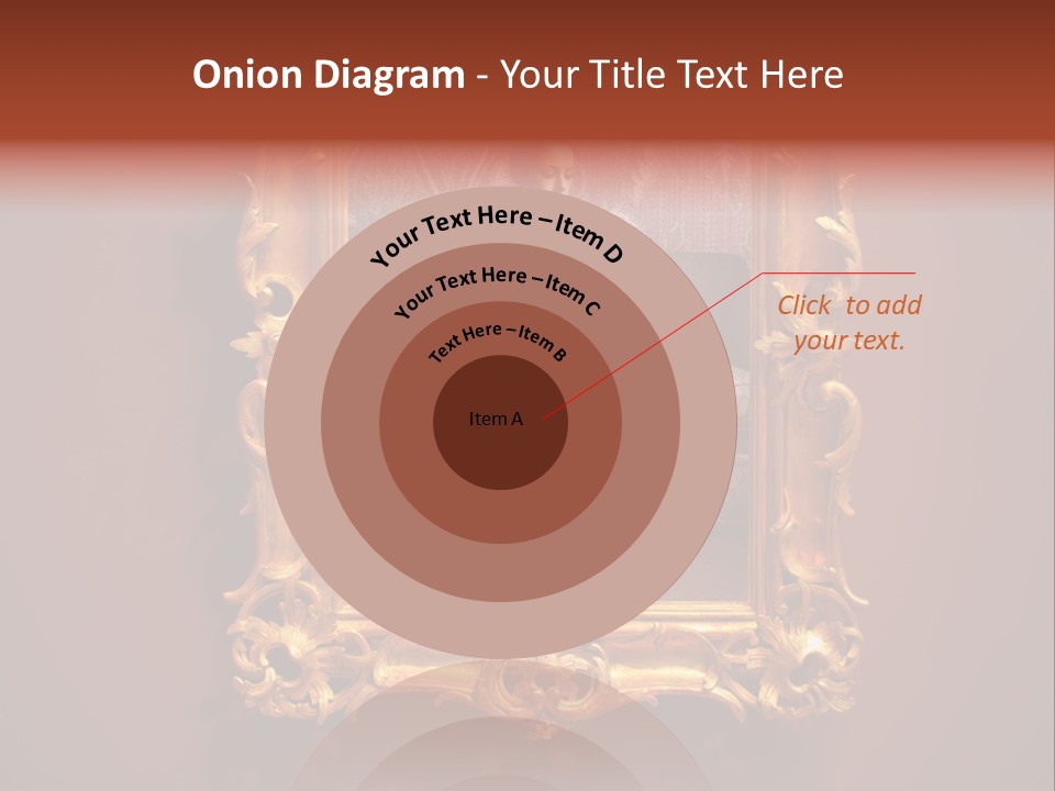 A Woman Sitting On A Couch In Front Of A Mirror PowerPoint Template