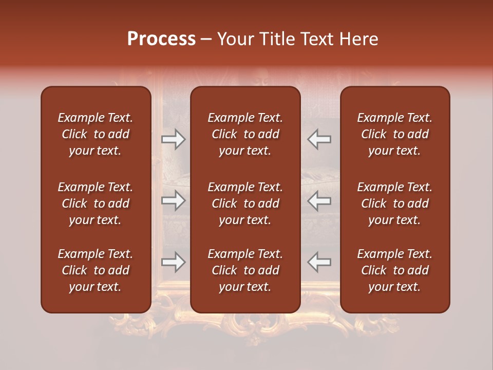 A Woman Sitting On A Couch In Front Of A Mirror PowerPoint Template