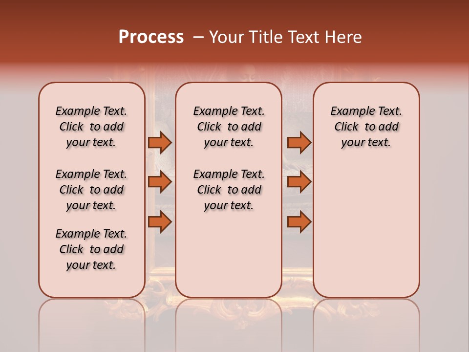 A Woman Sitting On A Couch In Front Of A Mirror PowerPoint Template