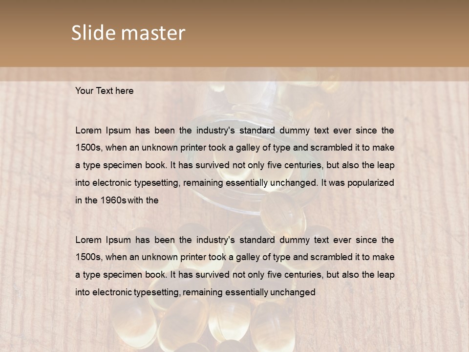 Supplement Capsule Vitamin PowerPoint Template