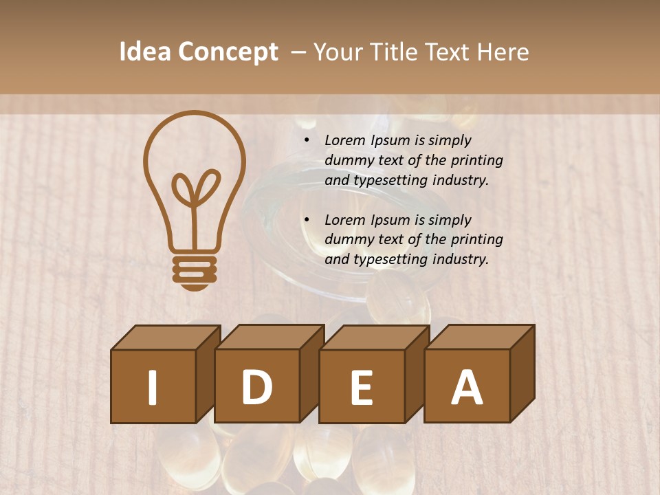 Supplement Capsule Vitamin PowerPoint Template