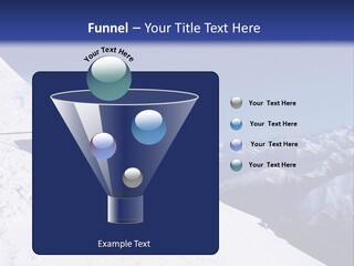 Blue Snowboard Sport PowerPoint Template