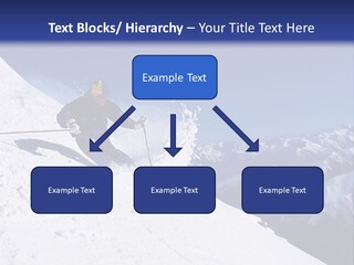 Blue Snowboard Sport PowerPoint Template