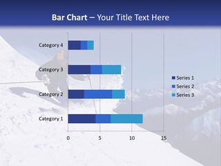 Blue Snowboard Sport PowerPoint Template