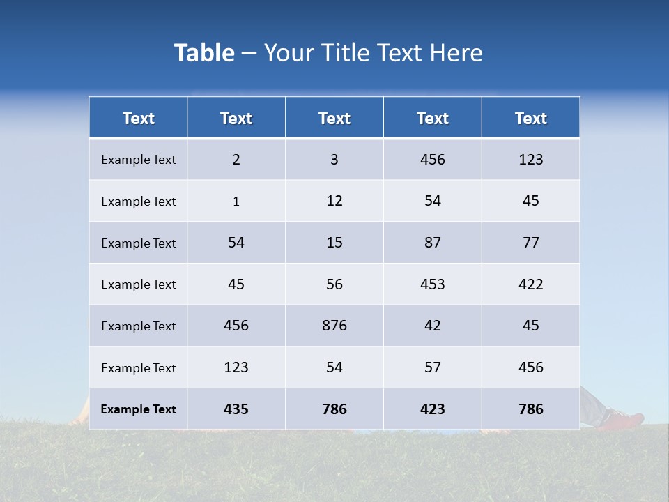 A Man And A Woman Laying On The Grass In Front Of A House PowerPoint Template