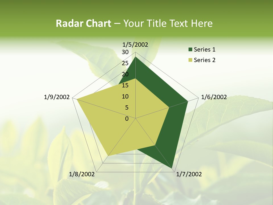 A Green Plant With Leaves On A Sunny Day PowerPoint Template