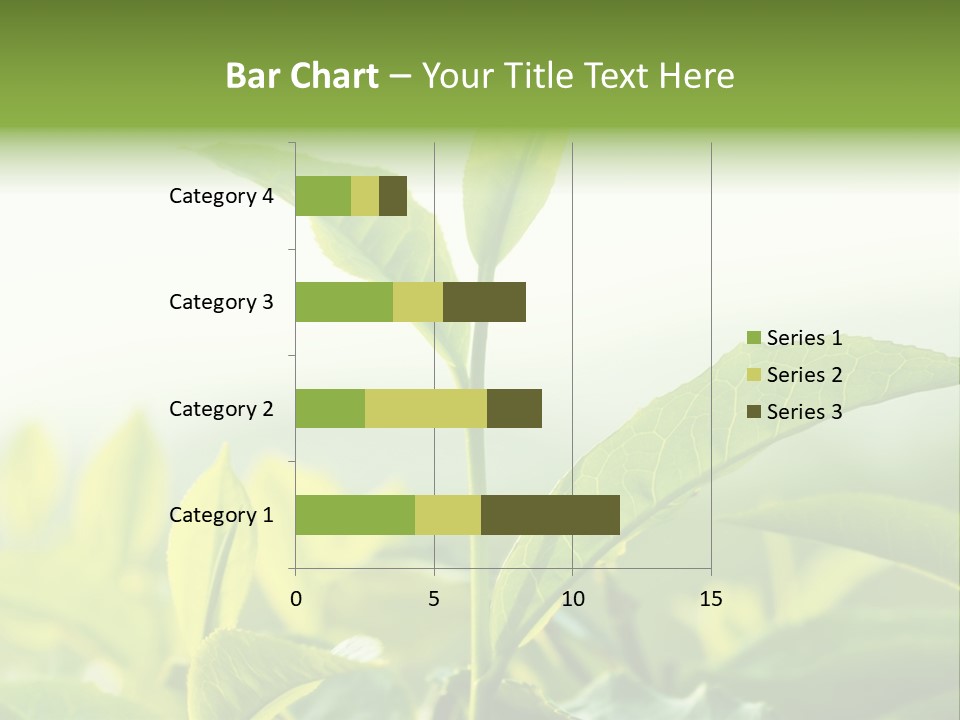 A Green Plant With Leaves On A Sunny Day PowerPoint Template