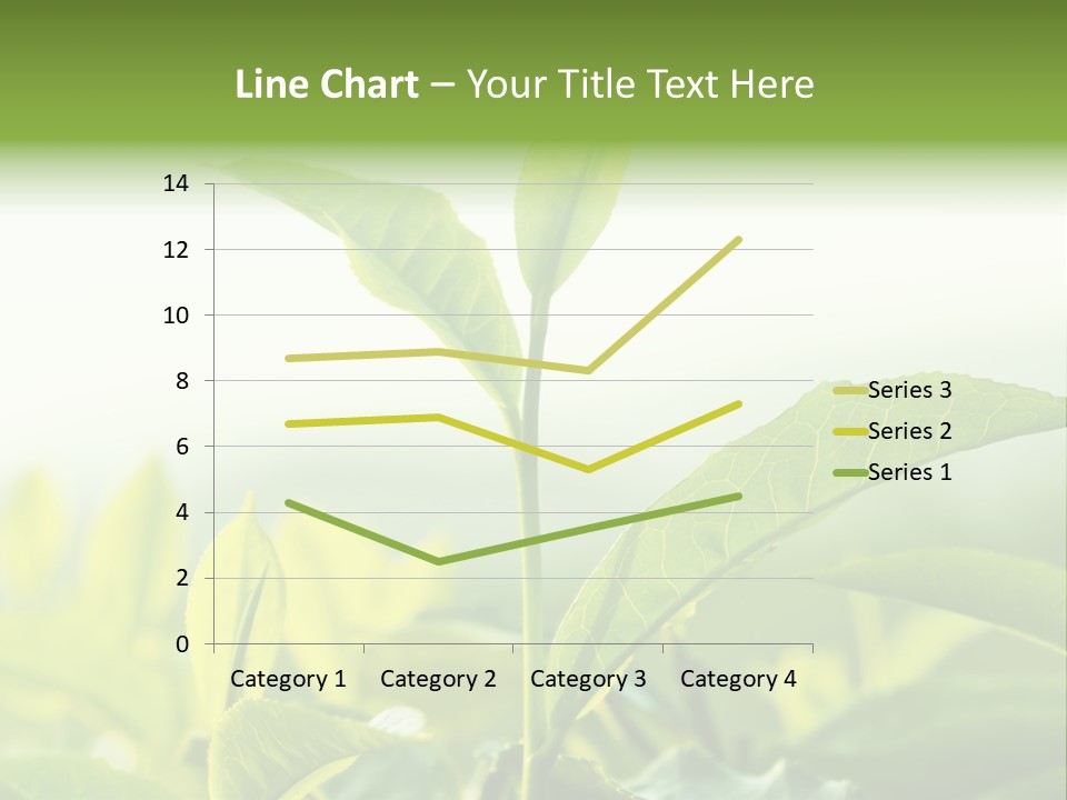 A Green Plant With Leaves On A Sunny Day PowerPoint Template