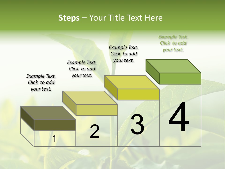 A Green Plant With Leaves On A Sunny Day PowerPoint Template