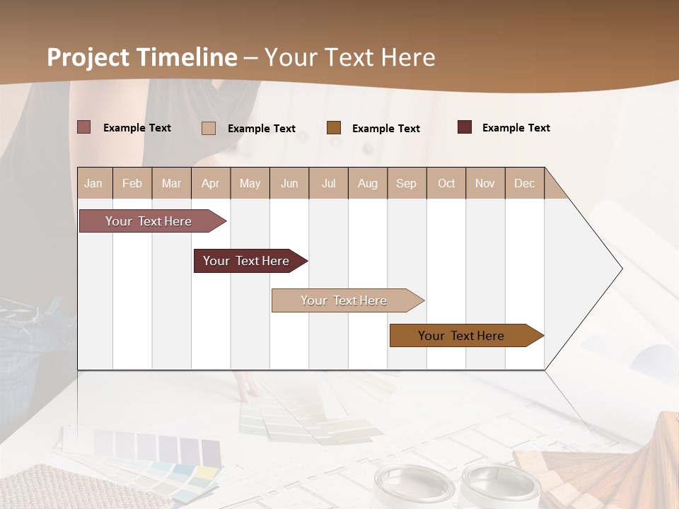 Interior Designer Woman Decorating PowerPoint Template