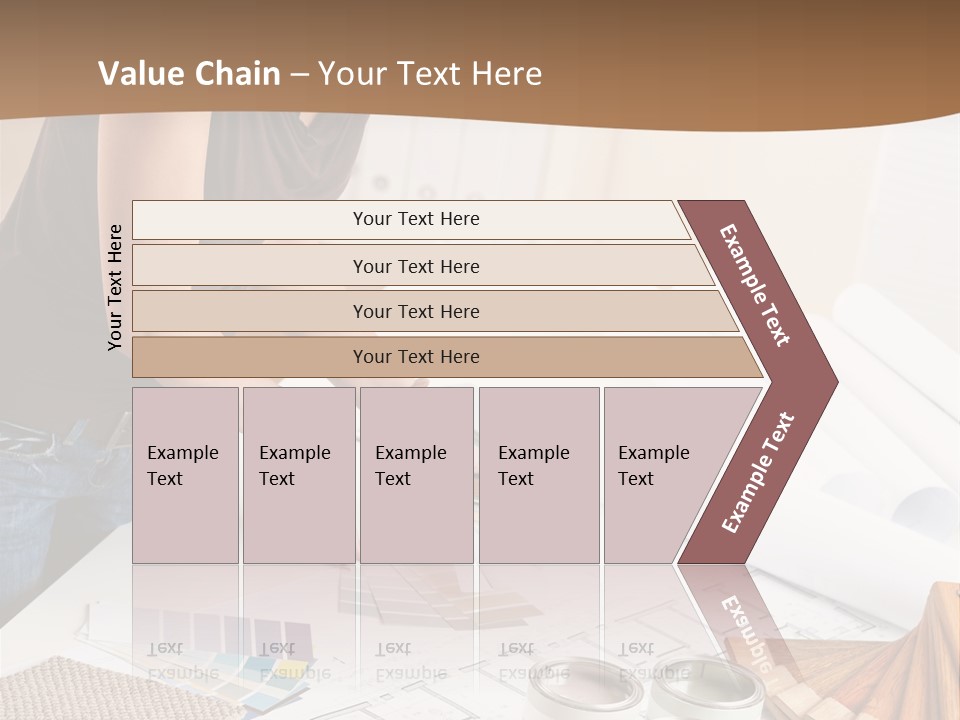 Interior Designer Woman Decorating PowerPoint Template