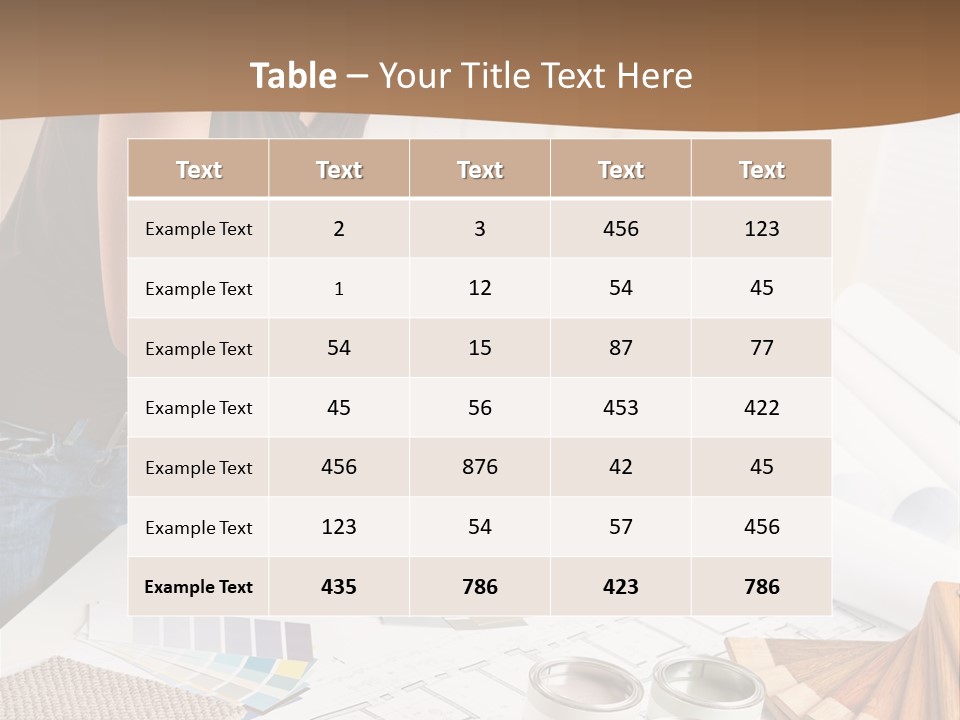 Interior Designer Woman Decorating PowerPoint Template