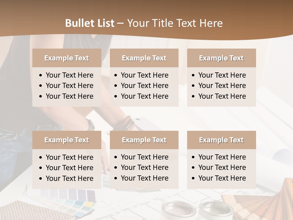 Interior Designer Woman Decorating PowerPoint Template