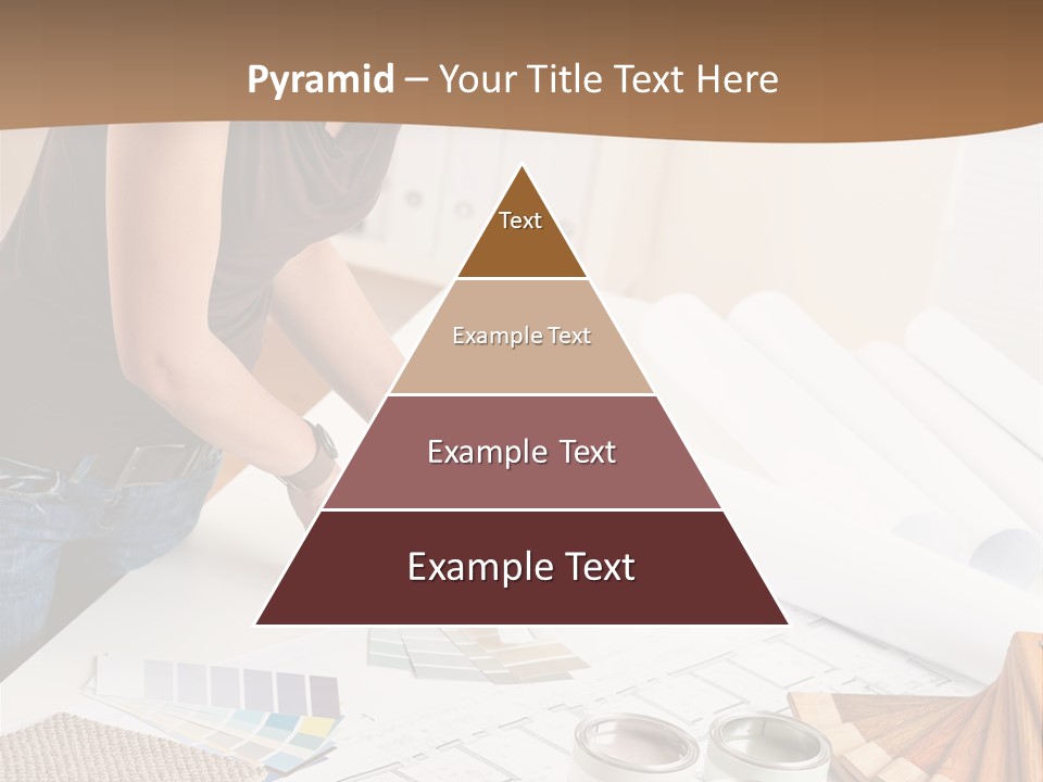 Interior Designer Woman Decorating PowerPoint Template