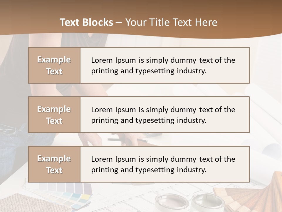 Interior Designer Woman Decorating PowerPoint Template