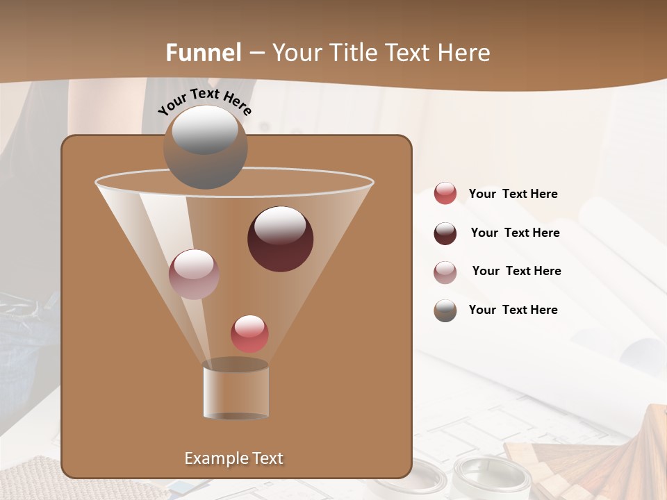 Interior Designer Woman Decorating PowerPoint Template