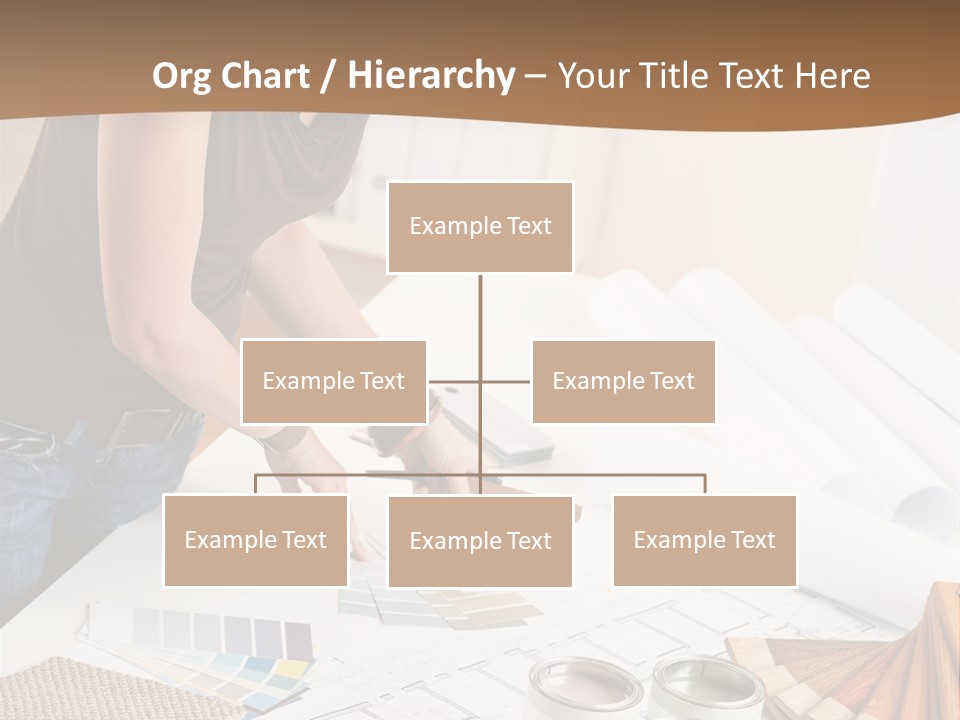 Interior Designer Woman Decorating PowerPoint Template