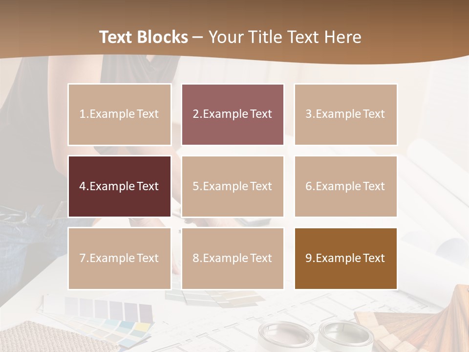 Interior Designer Woman Decorating PowerPoint Template