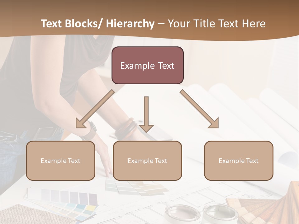 Interior Designer Woman Decorating PowerPoint Template