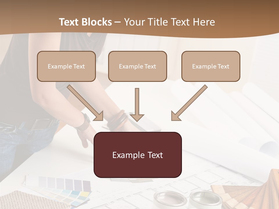 Interior Designer Woman Decorating PowerPoint Template