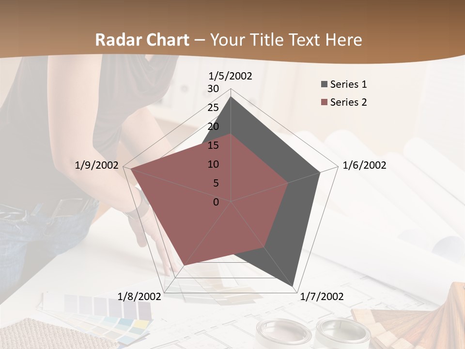 Interior Designer Woman Decorating PowerPoint Template