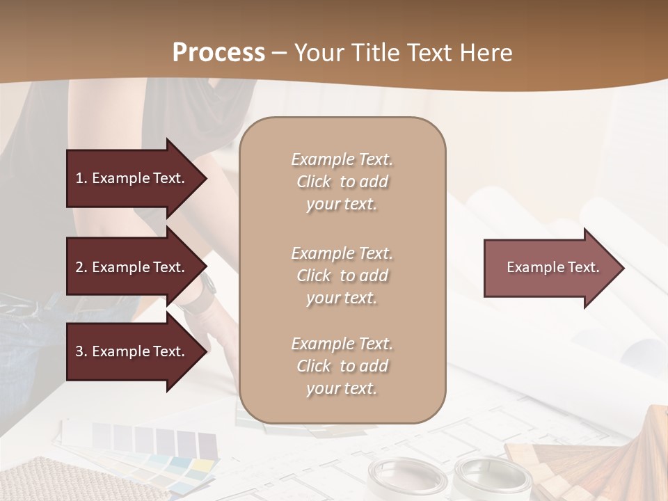 Interior Designer Woman Decorating PowerPoint Template