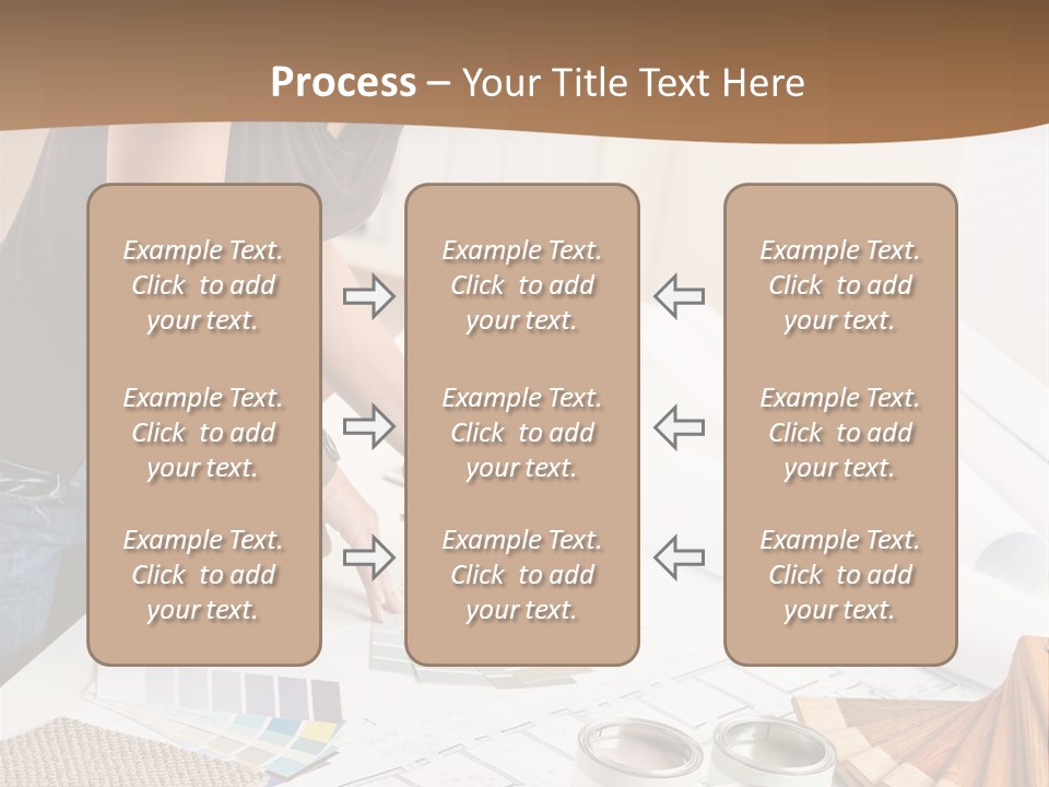 Interior Designer Woman Decorating PowerPoint Template