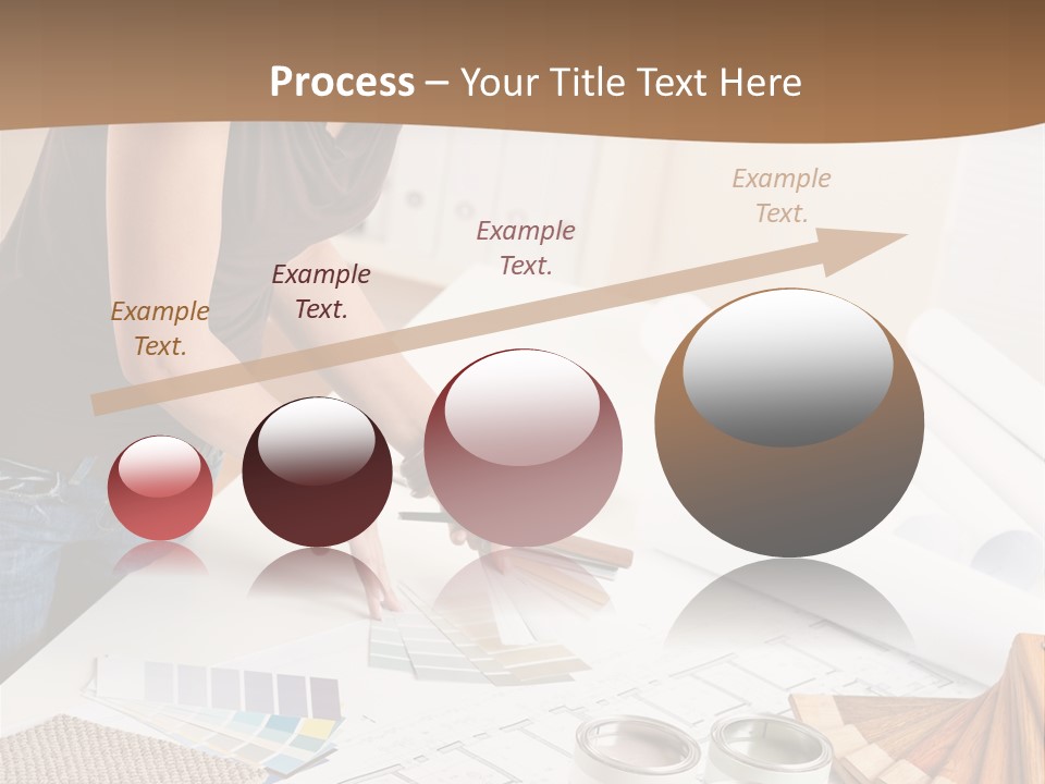 Interior Designer Woman Decorating PowerPoint Template