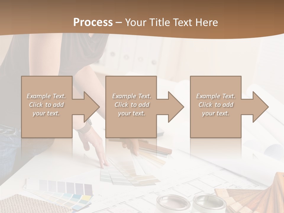 Interior Designer Woman Decorating PowerPoint Template