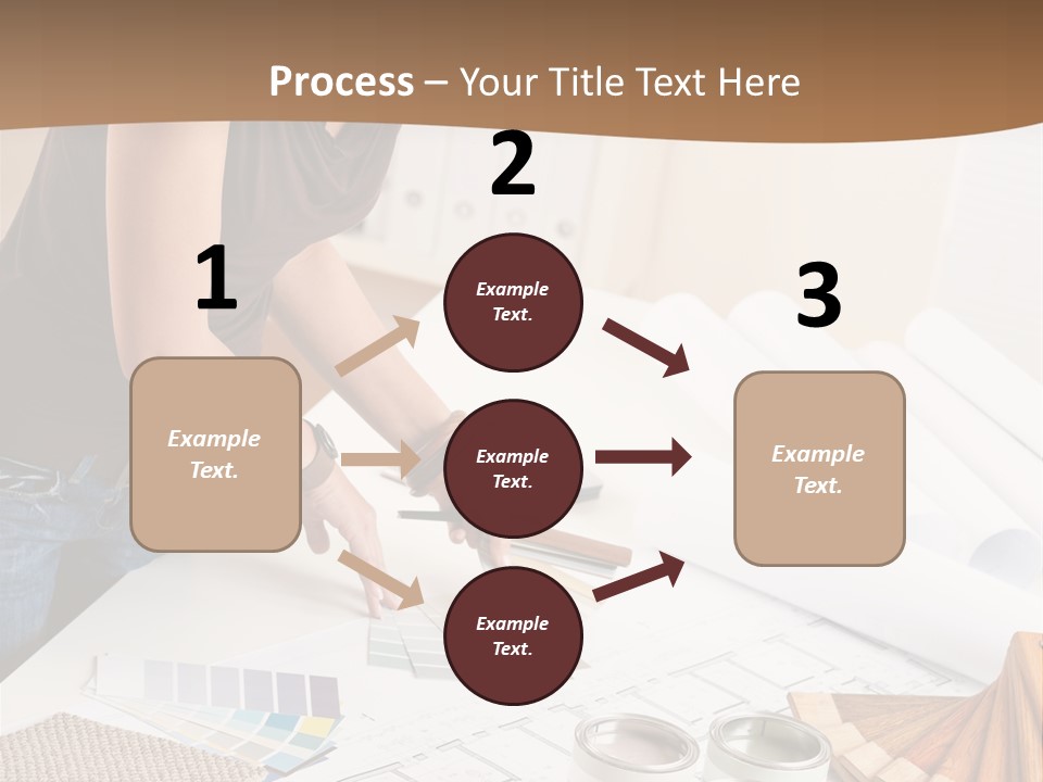 Interior Designer Woman Decorating PowerPoint Template