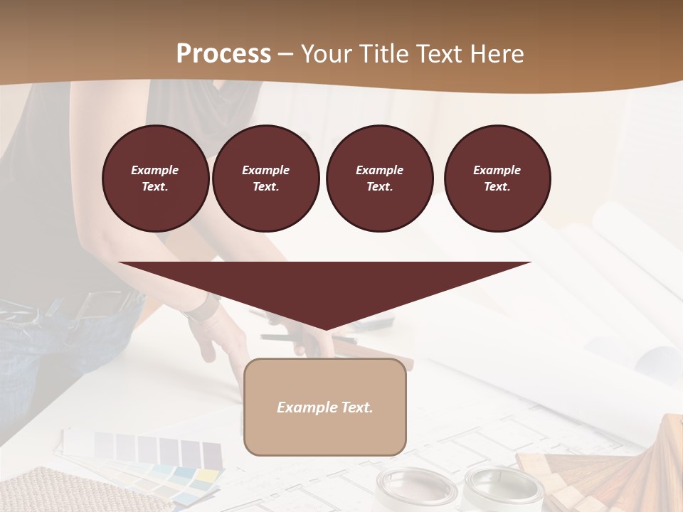 Interior Designer Woman Decorating PowerPoint Template