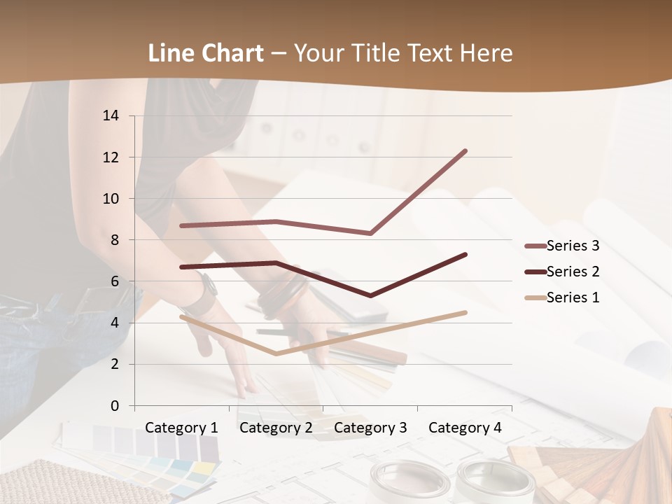 Interior Designer Woman Decorating PowerPoint Template