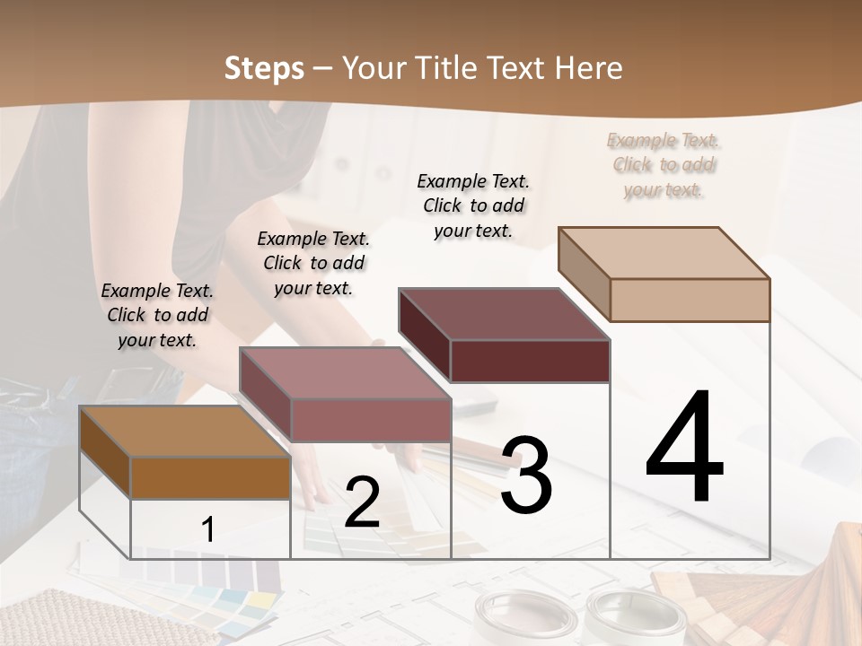 Interior Designer Woman Decorating PowerPoint Template