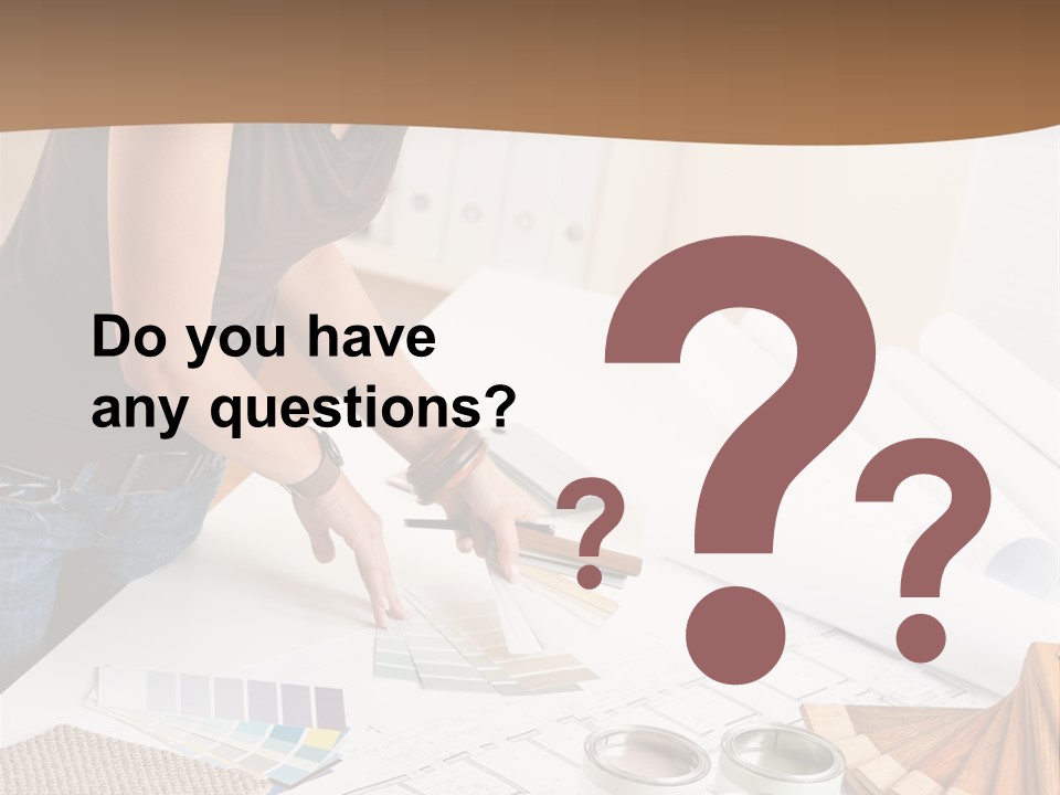 Interior Designer Woman Decorating PowerPoint Template