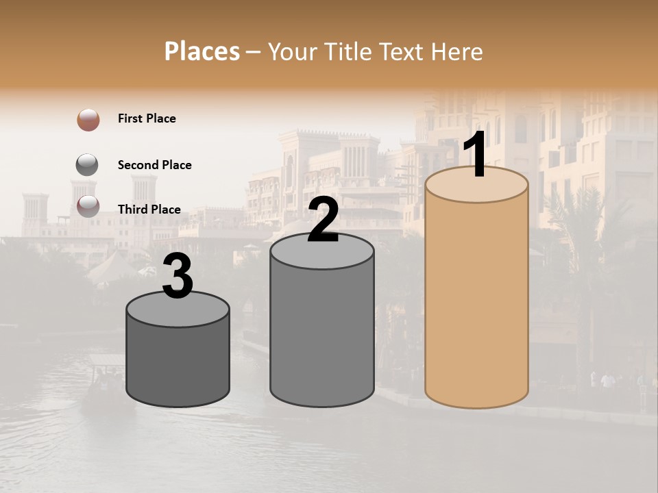 Arab Luxury Waterfront PowerPoint Template